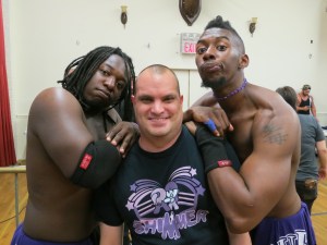 Nate Carter & David McCall had a great showing in their match and were a riot hanging out and taking pictures with fans at intermission. Nice, approachable guys with a lot of potential. Hope to see more of their work.